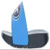 FOCO Men's NFL Big Logo Raised Slide, Tennessee Titans, Medium view 3