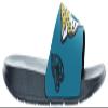 FOCO Men's NFL Big Logo Raised Slide, Jacksonville Jaguars, Medium view 2