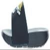 FOCO Men's NFL Big Logo Raised Slide, Jacksonville Jaguars, Medium view 3
