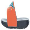 FOCO Men's NFL Big Logo Raised Slide, Miami Dolphins, Small view 3