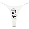 Southern Sisters Why So Serious Funny Thong Womens (Pack Of 1) Small White view 1