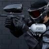 HK Army HPA Paintball Tank - Lightweight Alpha Air Carbon Fiber Compressed Air Tank - 68ci/4500 psi Graphite view 3