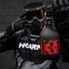 HK Army HPA Paintball Tank - Lightweight Alpha Air Carbon Fiber Compressed Air Tank - 77ci/4500 psi Scorch view 3