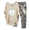 SMIDOW Womens Plus Size 2 Piece Travel Outfits 2024 Loose Cotton Linen Lounge Sets Summer Casual Jogger Sets Pants Suit view 1