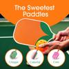 Tangerine Pickleball Paddle - Cool & Unique Designs - Lightweight with Honeycomb Core & Fiberglass Surface - Gifts for Pickleball Lovers - USAPA Approved - Napa view 4
