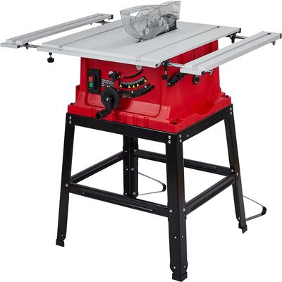 10inch Table Saw, Portable Benchtop Table Saw, Stand & Push Stick, 5000RPM, Adjustable Blade Height, With Port for Connecting Dust Collector, 90Cross Cut & 0-45Bevel Cut