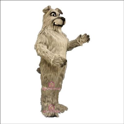 Deluxe Long Hair Pooch Mascot Costume Adult Size for Men & Women with Built-in Fan Inside the Head