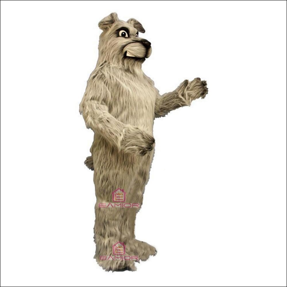 Deluxe Long Hair Pooch Mascot Costume Adult Size for Men & Women with Built-in Fan Inside the Head