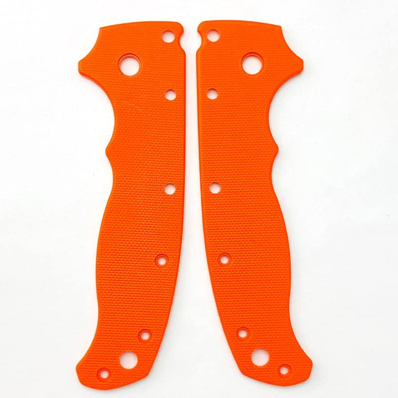 1 Pair Custom G10 Scales Handle Fits for Demko AD20.5, Handle Patch DIY Replacement Accessories (Size : Orange)