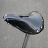 B17 Carved Black Brooks Bicycle Saddle with Steel Rails and Full Grain Leather view 3