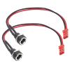 2-Pack Electric Scooter Charger Port for Gotrax GXL V2, XR Elite, XR Ultra, Apex, Rival Electric Scooter - 2 Cable Power, Coaxial 5.5mm OD, 2.5mm ID, Electric Scooter Charger Port Replacement Parts view 1