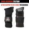 Triple Eight Saver Series Wristsavers (Black, Medium) and Covert Knee Pads (Medium, Black) Skateboarding Protection Gear Bundle view 4