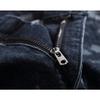 SWJGLITTR Men's Straight Patchwork Jeans Slim Fit Distressed Denim Pants Biker Streetwear Destroyed Ripped Jean (Black 2,28) view 3