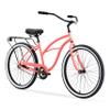 sixthreezero Around The Block Women's Beach Cruiser Bike Bundle with ProsourceFit Wicker Basket for Most Bikes view 2