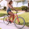 sixthreezero Around The Block Women's Beach Cruiser Bike Bundle with ProsourceFit Wicker Basket for Most Bikes view 3