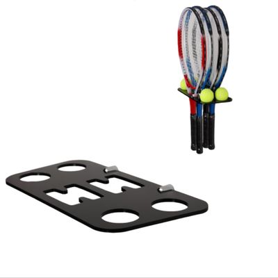 QIXIN Tennis racket stand,Tennis racket wall rack, Acrylic Wall Mount Racket stand, Badminton Racket Stand,Suitable for Badminton Rackets, Tennis Rackets