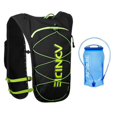 AONIJIE Running Hydration Vest 5L Running Vest for Women Men with Hydration Backpack Fits 6.8" Phones for Hiking Marathon Race (Black with 1.5L Bladder)