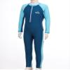 Nikiikoo Kids Boys Girls One Piece Swimsuit Full Body Surfing Wetsuit Long Sleeve Rash Guard Swimwear Sunsuit SkyBlue 15-16 Years view 2