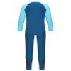 Nikiikoo Kids Boys Girls One Piece Swimsuit Full Body Surfing Wetsuit Long Sleeve Rash Guard Swimwear Sunsuit SkyBlue 15-16 Years view 3