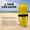 Mergency Lifeguard Float | Professional Rescue Can | Open Water Swim Buoy | Lifeguard Rescue Can (Yellow Lemon Splash) view 2