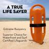 Mergency Lifeguard Float | Professional Rescue Can | Open Water Swim Buoy | Lifeguard Rescue Can (Orange Beacon) view 2