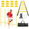 YTOPRO Agility Poles Training Equipment- Includes 6 Agility Poles, 6 Jumping Hurdles, Agility Ladder, 12 Soccer Cones, 1Jump Rope, Soccer Training Poles for Speed Training, Soccer Agility Training view 1