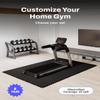 AIRHOP 0.56in Thick 24 Sq Ft Exercise Equipment Mats, 6 Tiles Upgraded Rubber Top with High Density EVA Foam, Large Interlocking Puzzle Gym Flooring for Home Gym, Heavy Weight Workout,Black view 4