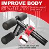 ANOSWXG Tib Bar, tibialis trainer, tibialis bar, Knees Over Toes Equipment for Strengthening Calves/Shins/Ankles, Fits 1" or 2" Olympic Weight Plates (Black) view 2