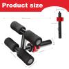 ANOSWXG Tib Bar, tibialis trainer, tibialis bar, Knees Over Toes Equipment for Strengthening Calves/Shins/Ankles, Fits 1" or 2" Olympic Weight Plates (Black) view 4
