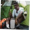 CORHAD Canvas Camping Light Storage Bag Oil Lamp Pouch for Tent Lights Portable Outdoor Lantern Bag Vintage Style Buckle Design Camping Supplies view 2