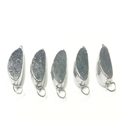 NineFit Basics 5 Pcs Unpainted Lead Slider Fish Head Jig Sinker Weight 6g / 0.21oz - 5 Pcs