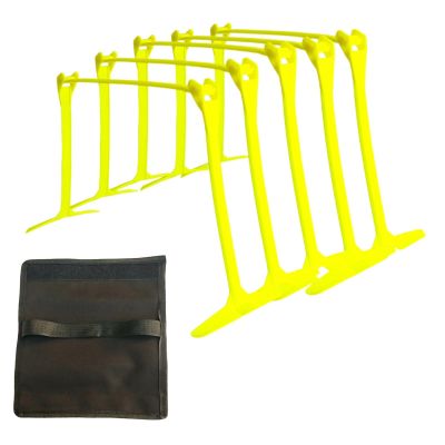 Aosekaa Speed Agility Hurdles, Agility Speed Training Equipment, Speed Training Hurdles, Improves Strength Coordination for Coaching, Fluorescent Green