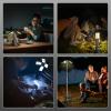 Clemas Telescopic Camping Lights Rechargeable 14000 mAh Led Multifunction Magnetic Lanterns Job Site Lighting Cordless Dimmable Camping Tent Lamp Portable Power Supply 6000LM IPX5 Waterproof view 4