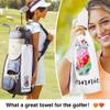 idooodle Personalized Golf Towel, 24x16 inch Custom Embroidered Name Golf Towels with Hanging Clip, Gifts for Golf Lover view 2