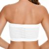 Generic 3PC Womens Bandeau Bras Stretchy Seamless Comfort Breathable Gathering Bra Underwear Strapless Tube Top Bralettes 3PC-Style002White Medium view 3