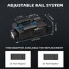 EZshoot 800 Lumens Pistol Light Laser Combo Rechargeable, Pistol Flashlight with Slidable Rail Compatible with Glock and Picatinny Rail, Gun Light with Red Laser Beam view 4