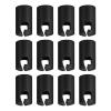 DYNWAVE Trampoline Enclosure Pole Caps Trampoline Shell Rod Cap for 25mm Poles Protective Cover Trampoline Pole Caps for Family Girls, Black 12pcs view 1