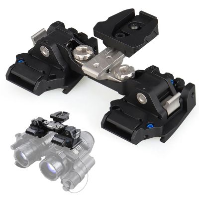 SUZLAZYR Binocular Bridge System NVG Mount Night Vision Goggles Night Vision Adapter Helmet Mount for PVS-14, Mum, GT-14 - Aluminum Alloy,Black