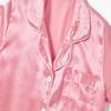 Vopmocld Satin Pajama Sets Unisex Boys and Girls Silk Button Down Short Sleeve & Shorts & Pants Sleepwear 3PCS Loungewear PJS, Watermelon, 10 view 3