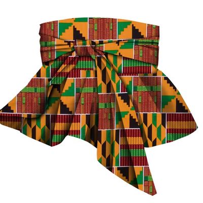 African Women Waist Belts Print Vintage Wide Waist Belt for Tops Dress