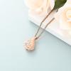 AIWENXI Tree of Life Urn Necklaces for Ashes Teardrops Cremation urns Pendant Stainless Steel Crysatl Memorial Keepsakes Jewelry Human Ash Pendant for Men Women view 4