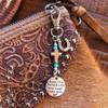 Lusebiy Horse Saddle And Bridle Charm Clip, Bless This Horse Rider Keep Safe Bridle, Saddle Riding Charms Hanging Gifts view 3