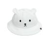Baby Sun Bucket Hat for Boys Girls, Cute Bear Toddler Summer Hats, Wide Brim Cap for Infant Kids (C White) view 1