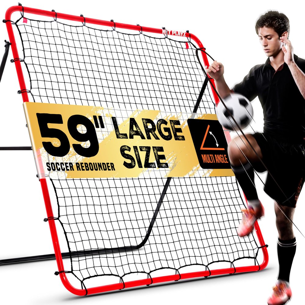 Soccer Rebound Net Rebounder | Skill Training Gifts, Aids & Equipment for Kids Teens & All Ages - Kick-Back/Perfect Storage