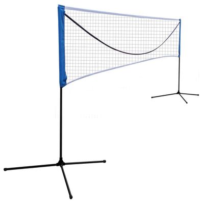 Ucootifly Adjustable Height Portable Badminton Net Set with Carrying Bag Stand/Frame 17FT Large Volleyball Net for Playing Pickleball, Volleyball,Lawn Tennis - Easy and Fast Assembly