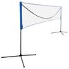 Ucootifly Adjustable Height Portable Badminton Net Set with Carrying Bag Stand/Frame 17FT Large Volleyball Net for Playing Pickleball, Volleyball,Lawn Tennis - Easy and Fast Assembly view 1