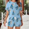 Greek Mythology Zeus Womens Pajama Sets Short Sleeve Shirt and Shorts 2 Pieces Loungewear Sleepwear PJ XL view 2