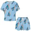 Greek Mythology Zeus Womens Pajama Sets Short Sleeve Shirt and Shorts 2 Pieces Loungewear Sleepwear PJ XL view 4
