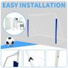Ucootifly Portable Soccer Goal for Backyard 8x5 FT Courtyard Soccer Match with Nets Storage for Easy Self-Assembly Youth Soccer Goal with Net view 2