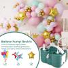 Green Balloon Pump 3-in-1 Electric Air Pump for Inflatables and Balloons, Dual Nozzle Electric Balloon Inflator Pump Blower for All Balloons, Quick-Fill Inflator Deflator for Pool Floats, Save Time view 2